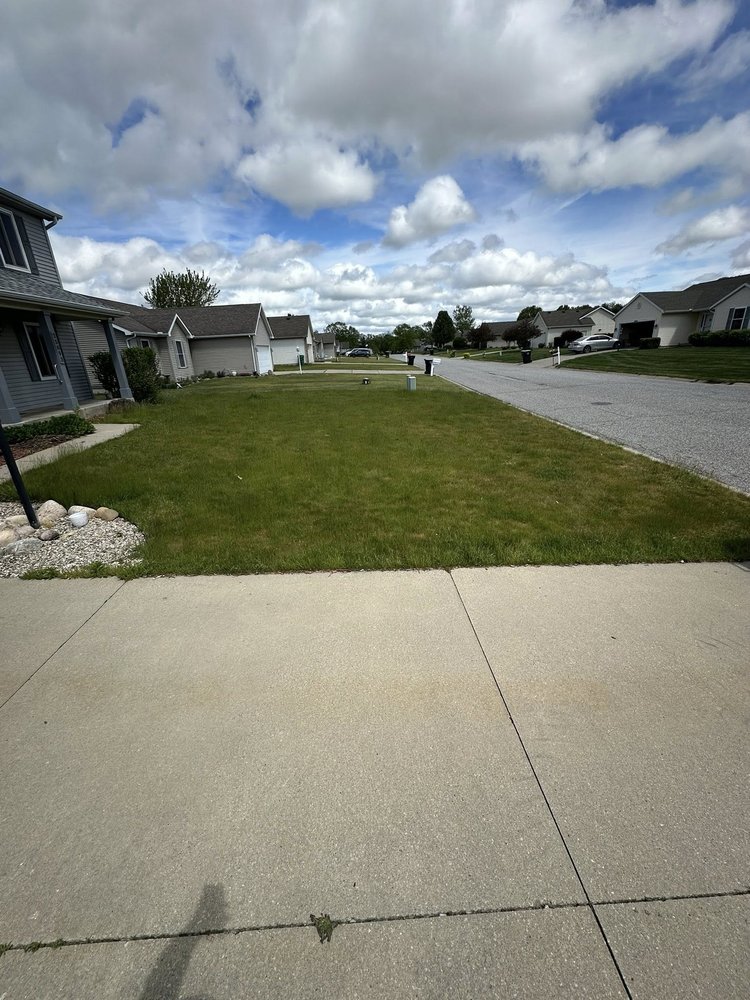 Front walkway landscaping